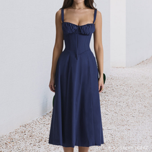 Afbeelding in Gallery-weergave laden, Carmen print bustier zonnejurk
