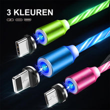 Afbeelding in Gallery-weergave laden, LED Magnetische 3 in 1 USB-oplaadkabel
