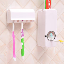 Afbeelding in Gallery-weergave laden, Automatische tandpasta dispenser en tandenborstel houder set
