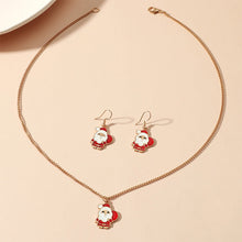 Afbeelding in Gallery-weergave laden, Kerstmis epoxy oorbel ketting sets
