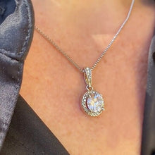 Afbeelding in Gallery-weergave laden, Aan mijn soulmate sprankelende ronde ketting

