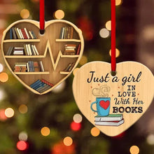 Afbeelding in Gallery-weergave laden, Boek Lovers Hart Ornament

