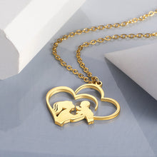 Afbeelding in Gallery-weergave laden, Moeder en baby hart ketting
