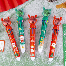 Afbeelding in Gallery-weergave laden, Kerst Balpen met 10 Kleuren
