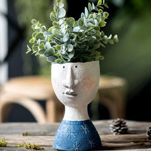 Afbeelding in Gallery-weergave laden, Kunst Portret Gezicht Plantenbak
