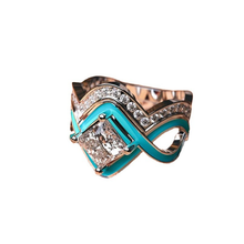 Afbeelding in Gallery-weergave laden, Turquoise Ocean Wave Ring
