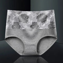 Afbeelding in Gallery-weergave laden, Katoenen slip met hoge taille en bloemenpatroon
