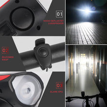 Afbeelding in Gallery-weergave laden, Fiets USB-oplaadhoorn voorlicht
