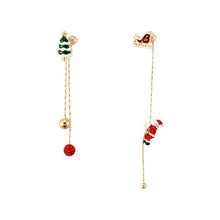 Afbeelding in Gallery-weergave laden, Asymmetrische Santa Oorbellen
