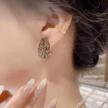Afbeelding in Gallery-weergave laden, Glitter oorbellen met volledige strass-uitsparing
