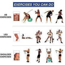 Afbeelding in Gallery-weergave laden, Weerstandsbuis met dubbele toon Zware kwaliteit oefenband voor stretching
