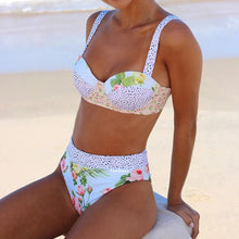 Afbeelding in Gallery-weergave laden, Vrouw Modieuze Bloemen Plant Afdrukken Sexy Bikini
