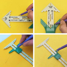 Afbeelding in Gallery-weergave laden, Vijf-in-een Patchwork Ruler Tailor Tool

