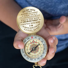 Afbeelding in Gallery-weergave laden, Pa aan zoon - geniet van de belettering Ride Compass
