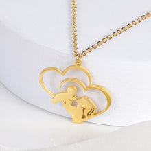 Afbeelding in Gallery-weergave laden, Moeder en baby hart ketting
