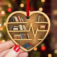 Afbeelding in Gallery-weergave laden, Boek Lovers Hart Ornament
