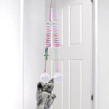 Afbeelding in Gallery-weergave laden, Hangend lente pluche kattenspeeltje

