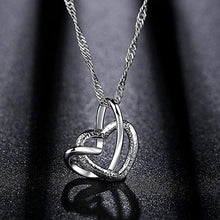 Afbeelding in Gallery-weergave laden, Frosted Dubbele Hart Ketting
