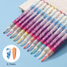 Afbeelding in Gallery-weergave laden, 12 Colors Ultra Thin Curve Manicure Marker
