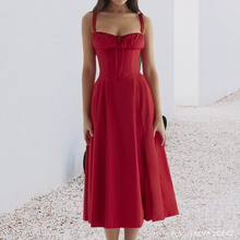 Afbeelding in Gallery-weergave laden, Carmen print bustier zonnejurk
