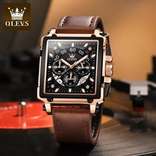 Afbeelding in Gallery-weergave laden, Lichtgevend Luxe Square Business Quartz horloge
