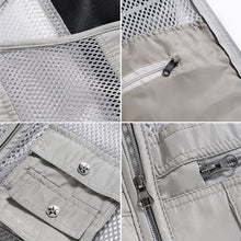 Afbeelding in Gallery-weergave laden, Zomers outdoor multi-pocket mesh vest
