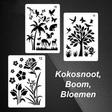 Afbeelding in Gallery-weergave laden, Sjablonen voor snel tekenen van stencilkunst (12 vellen / set)
