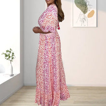 Afbeelding in Gallery-weergave laden, Geometrie multi-print kimono-jumpsuits met V-hals
