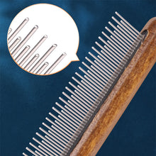 Afbeelding in Gallery-weergave laden, Pet Knot Comb met houten handvat
