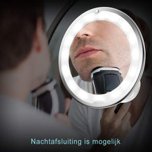 Afbeelding in Gallery-weergave laden, Vergrotende make-upspiegel met LED-licht
