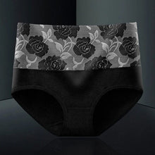 Afbeelding in Gallery-weergave laden, Katoenen slip met hoge taille en bloemenpatroon
