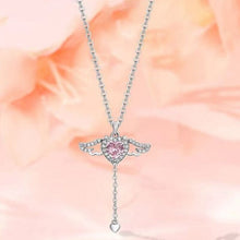 Afbeelding in Gallery-weergave laden, Roze engel vleugels ketting
