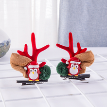 Afbeelding in Gallery-weergave laden, Kerstmis Nieuw gewei pluche haarspelden
