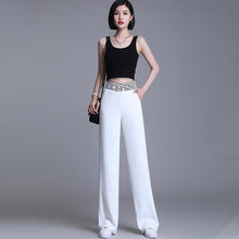 Afbeelding in Gallery-weergave laden, Pantalon met elastische tailleband
