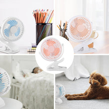Afbeelding in Gallery-weergave laden, Draagbare stille clipventilator met 360 ° rotatie
