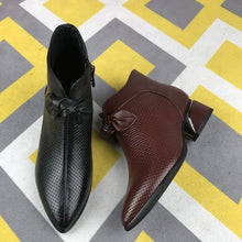 Afbeelding in Gallery-weergave laden, Damesmode echt lederen schoenen met hoge hakken
