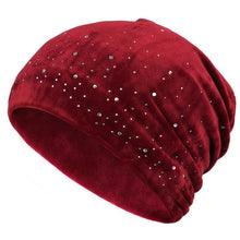 Afbeelding in Gallery-weergave laden, Zachte winter muts met strass steentjes
