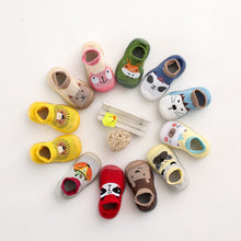 Afbeelding in Gallery-weergave laden, Antislip babyslofjes met dierenpatroon

