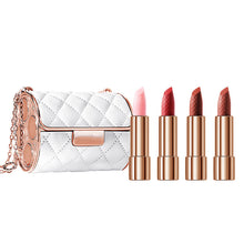 Afbeelding in Gallery-weergave laden, Fluwelen matte lippenstiftset met glamourketting zakje
