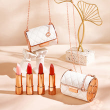 Afbeelding in Gallery-weergave laden, Fluwelen matte lippenstiftset met glamourketting zakje
