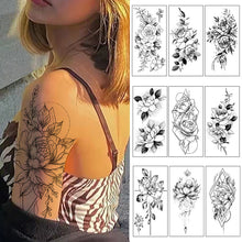 Afbeelding in Gallery-weergave laden, Schets bloem tattoo stickers
