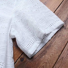 Afbeelding in Gallery-weergave laden, Bohemian Pullover Borduurwerk Casual blouse met korte mouwen
