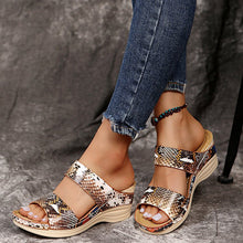 Afbeelding in Gallery-weergave laden, Casual sandalen met dierenprint voor dames
