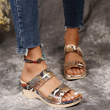 Afbeelding in Gallery-weergave laden, Casual sandalen met dierenprint voor dames
