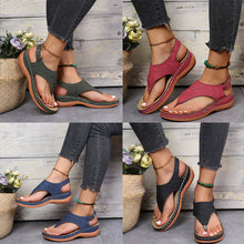 Afbeelding in Gallery-weergave laden, Effen zomersandalen met gesp
