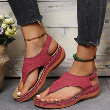 Afbeelding in Gallery-weergave laden, Effen zomersandalen met gesp
