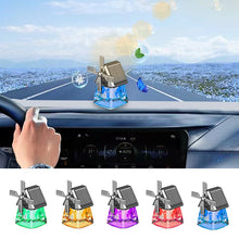 Afbeelding in Gallery-weergave laden, Windmill Solar Energy Rotating Aromatherapy Car Air Freshener
