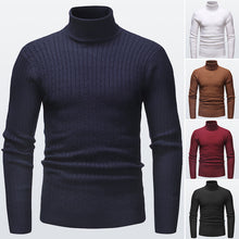 Afbeelding in Gallery-weergave laden, Men's Knitted Turtleneck Sweater
