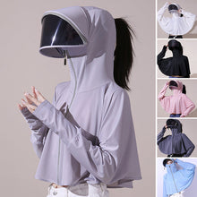 Afbeelding in Gallery-weergave laden, Ice silk windjack met uv-bescherming en capuchon
