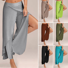 Afbeelding in Gallery-weergave laden, Casual losvallende yoga-joggingbroek met wijde pijpen voor dames
